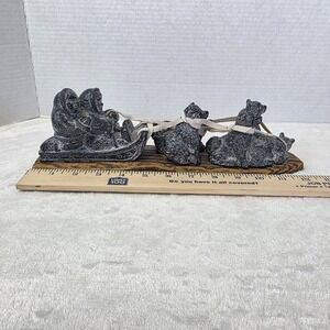 The Wolf Sculptures Ltd- Inuit with Dog Team /Inuit Culture Series- Original